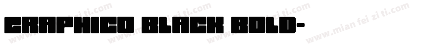 graphico black bold字体转换